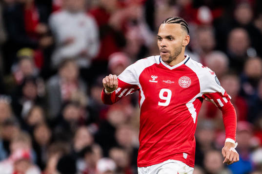 Martin Braithwaite of Denmark