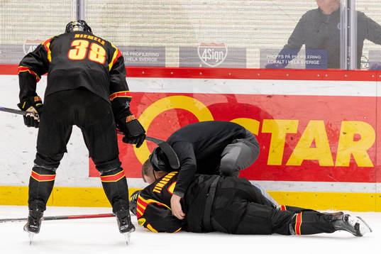 Brynäs Dmytro Timashov har ont