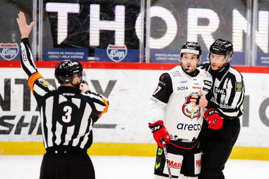 Malmö Redhawks Pathrik Westerholm reagerar