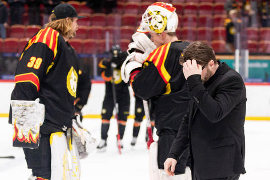 Brynäs tränare Ove Molin deppar