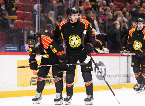 Brynäs Linus Ölund och Johannes Kinnvall deppar