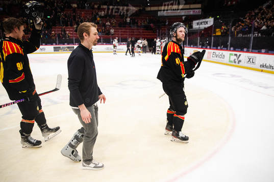 Brynäs Anton Rödin och Greg Scott deppar