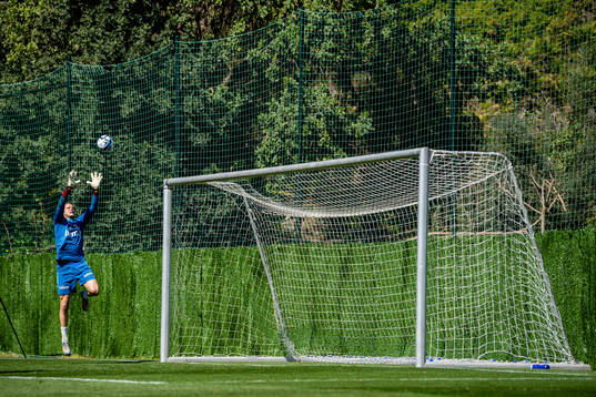 Goalkeeper Ørjan Håskjold Nyland of the Norwegian