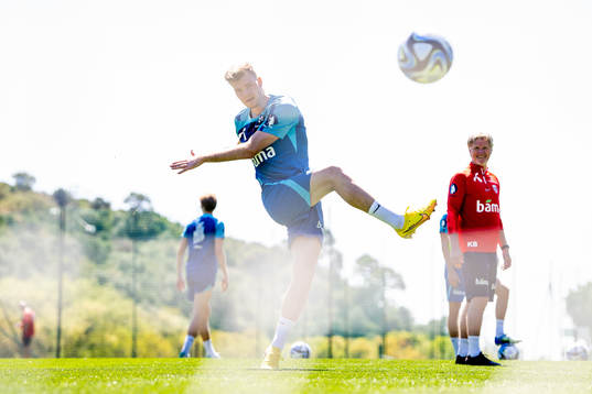 Alexander Sørloth of the Norwegian national football team