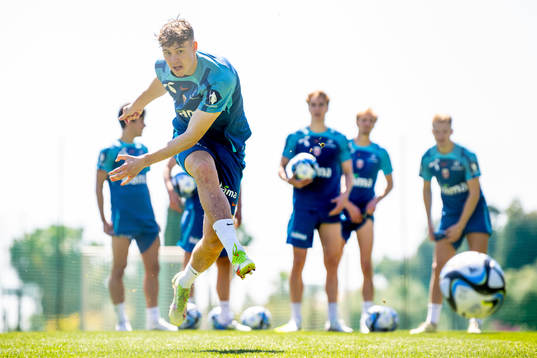 Jørgen Strand Larsen of the Norwegian national football