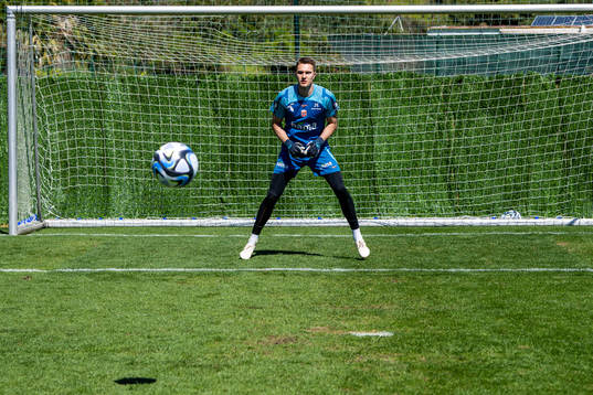 Goalkeeper Jacob Karlstrøm of the Norwegian national