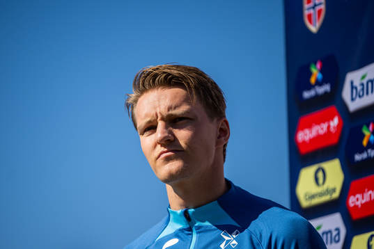 Martin Ødegaard of the Norwegian national football team
