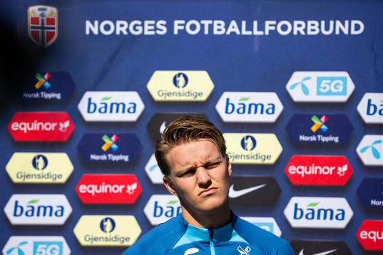 Martin Ødegaard of the Norwegian national football team
