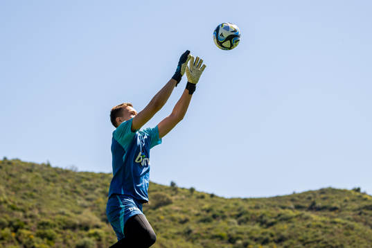Goalkeeper Jacob Karlstrøm of the Norwegian national