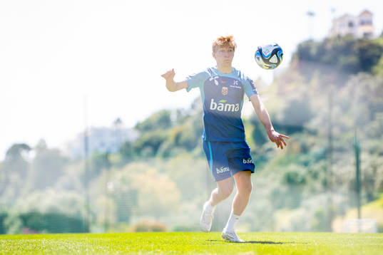 Birger Meling of the Norwegian national football team