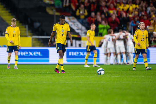 Samuel Gustafson, Alexander Isak and Emil Forsberg of