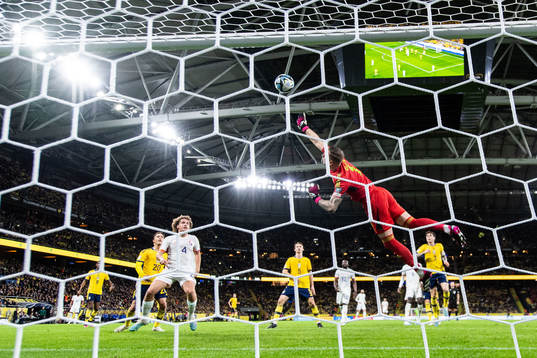 Goalkeeper Robin Olsen of Sweden