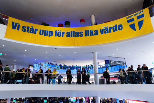 Banners inside Mall of Scandinavia