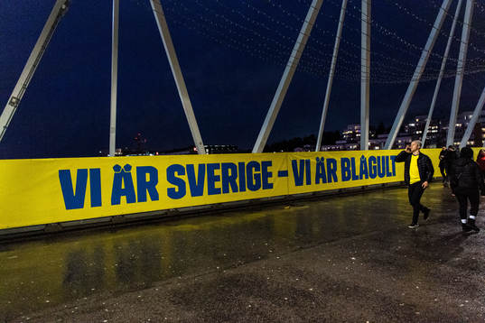 Banners outside