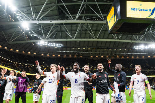 Alexis Saelemaekers, Orel Mangala and Yannick Carrasco of