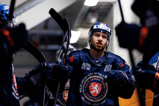 Växjös Kalle Kossila före kvartsfinal fem i SHL mellan
