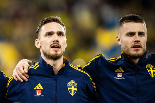 Linus Wahlqvist Egnell and Mattias Svanberg of Sweden