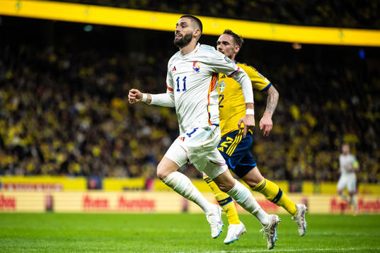 Yannick Carrasco of Belgium and Linus Wahlqvist Egnell of