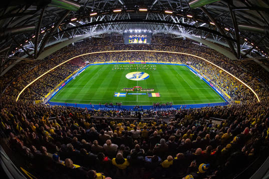 General view of Friends Arena