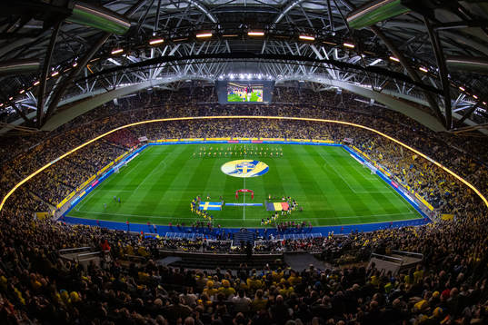 General view of Friends Arena