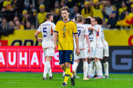 Hjalmar Ekdal of Sweden looks dejected