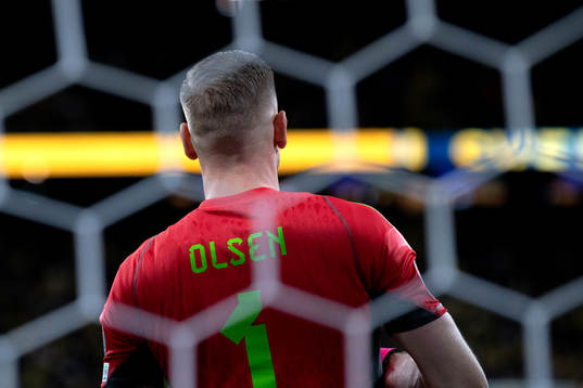 Goalkeeper Robin Olsen of Sweden