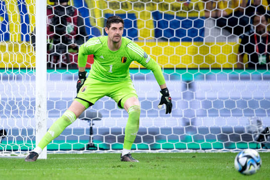 Goalkeeper Thibaut Courtois of Belgium