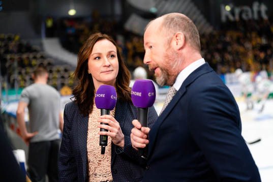 Cmores Lena Sundvist och Petter Rönnqvist