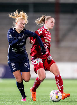 FC Rosengårds Sofie Bruun Bredgaard och Piteås Emma