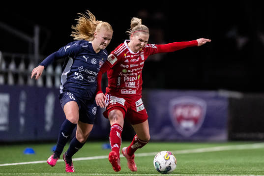 FC Rosengårds Sofie Bruun Bredgaard och Piteås Ellen