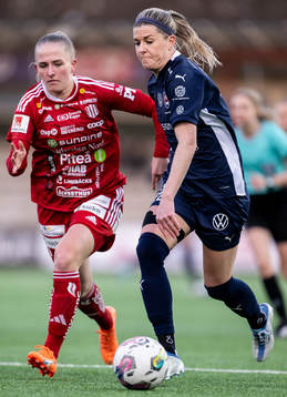 Piteås Tuva Skoog och FC Rosengårds Olivia Schough