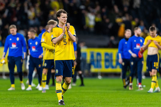 Hjalmar Ekdal of Sweden looks dejected