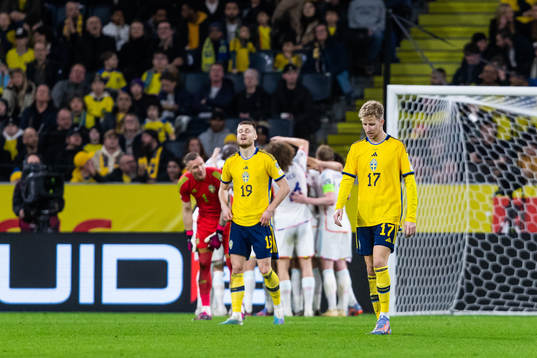 Mattias Svanberg and Samuel Gustafson of Sweden look