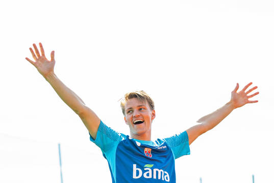 Martin Ødegaard of the Norwegian national football team