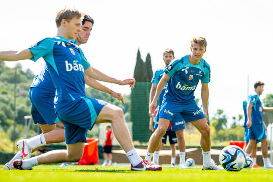 Mats Møller Dæhli, Hugo Vetlesen and Martin Ødegaard of