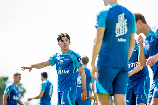Hugo Vetlesen of the Norwegian national football team