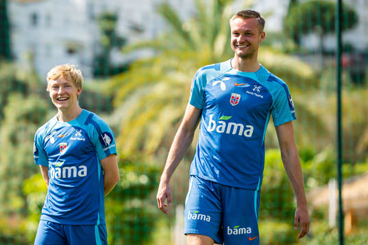 Birger Meling and Stian Gregersen of the Norwegian national