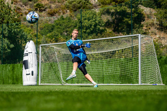 Goalkeeper Egil Selvik of the Norwegian national football