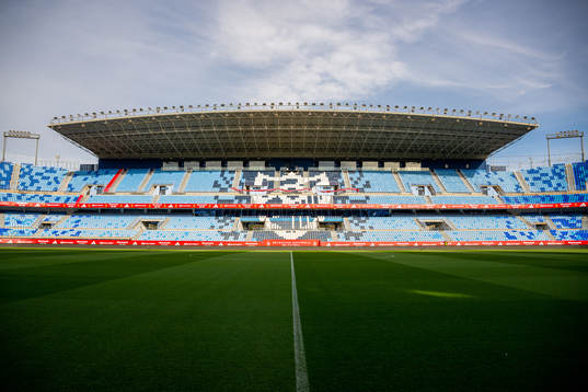 General view of La Rosaleda Stadium
