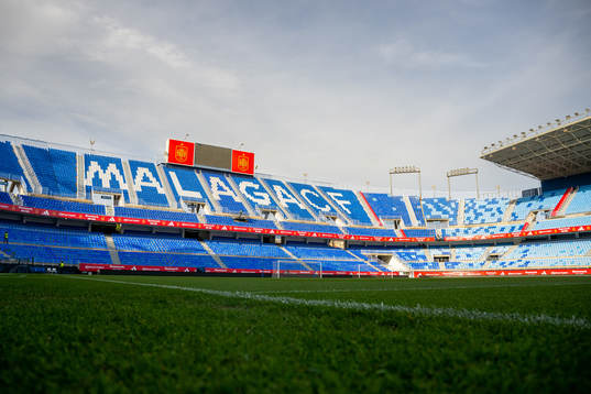 General view of La Rosaleda Stadium