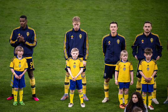 Alexander Isak, Samuel Gustafson, Kristoffer Olsson and