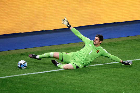 Goalkeeper Thibaut Courtois of Belgium