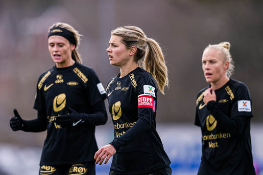 Andrine Stolsmo Hegerberg of Brann looks dejected