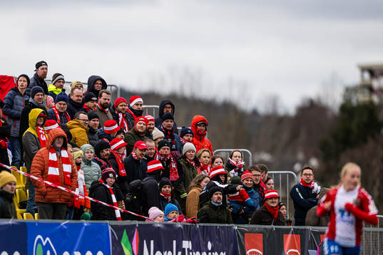 Spectators in the stands