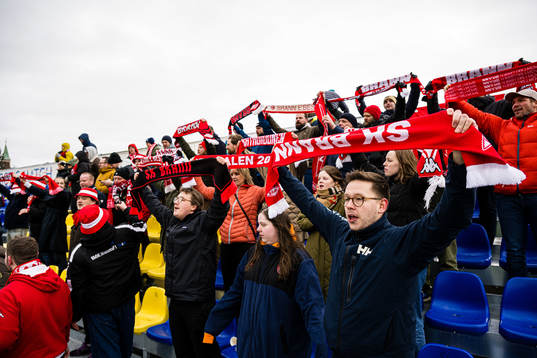 Spectators in the stands