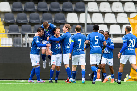 KFUMs Remi-Andre Svindland jublar
