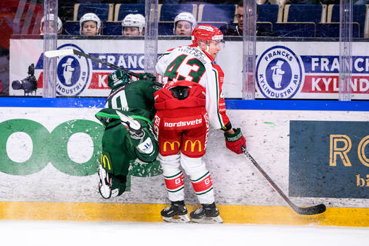 Färjestads Marcus Nilsson och Frölundas Tom Nilsson