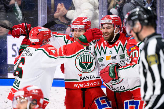 Frölundas Anthony Greco jublar