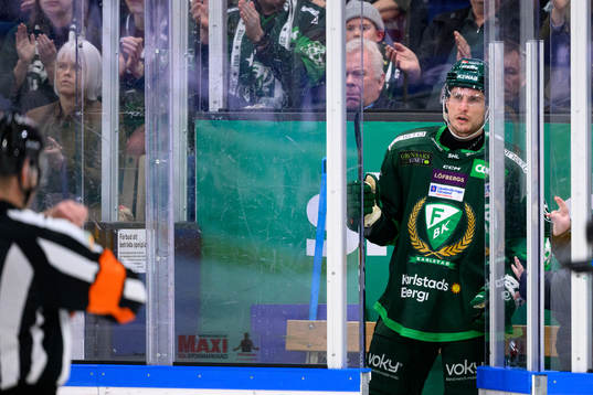 Färjestads Brandon Davidson i utvisningsbåset