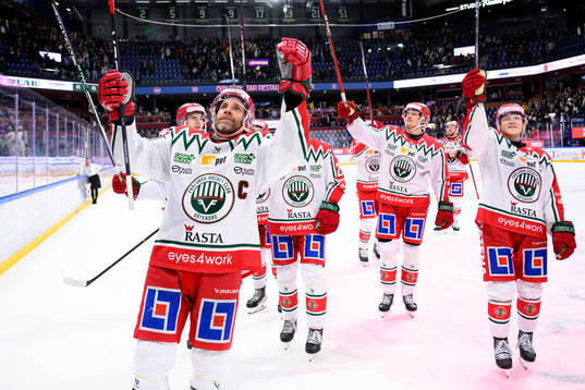 Frölundas Joel Lundqvist jublar